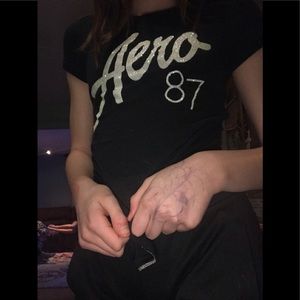 Black Arepostle short sleeved shirt